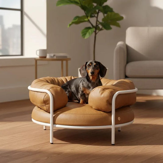 Cama Pet Helena Redonda com Base de Metal