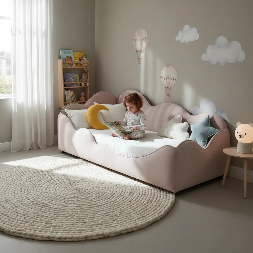 Cama Solteiro Nuvem, Infantil