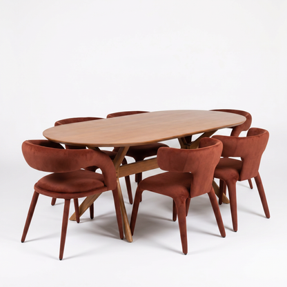 Mesa Helena com 6 cadeiras