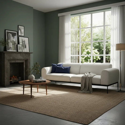 Sofá Turini 3 Lugares 2,50m Cinza com Pés Metálicos