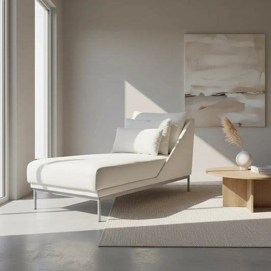 Chaise Longa Dakota com Base em Metal