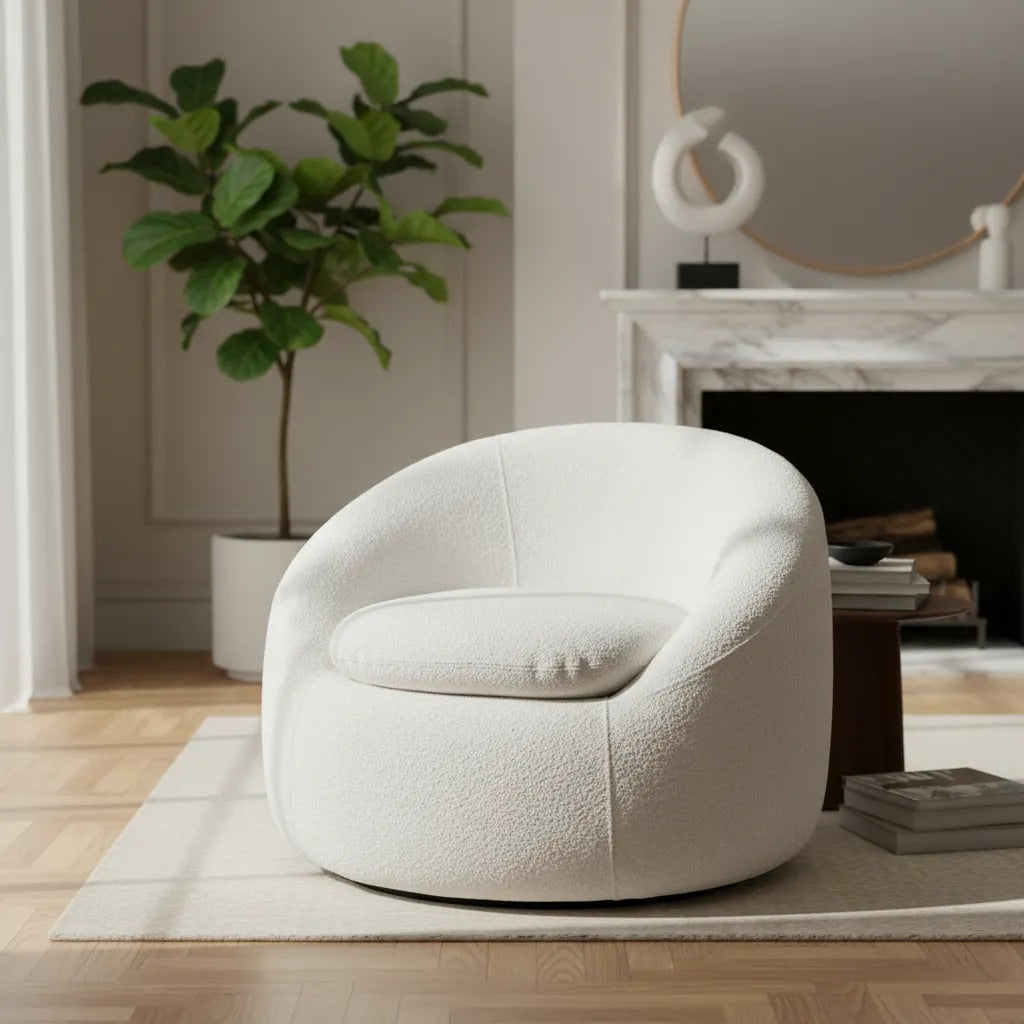 Poltrona Edmundo Estofada Conforto Moderno 90cm