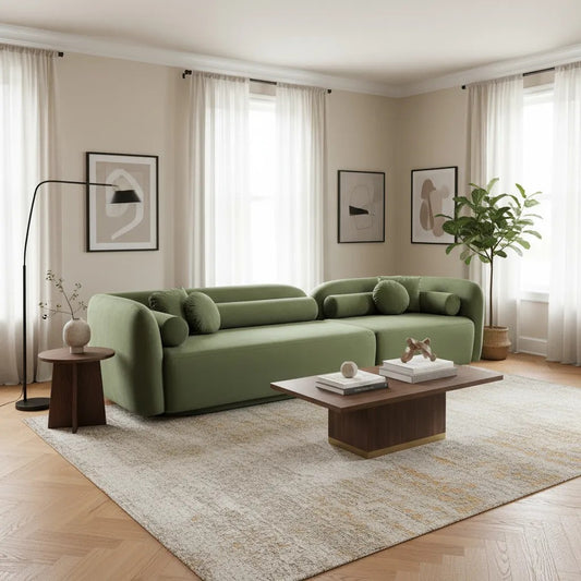 Sofá Margot 3 Lugares Verde 3,00m